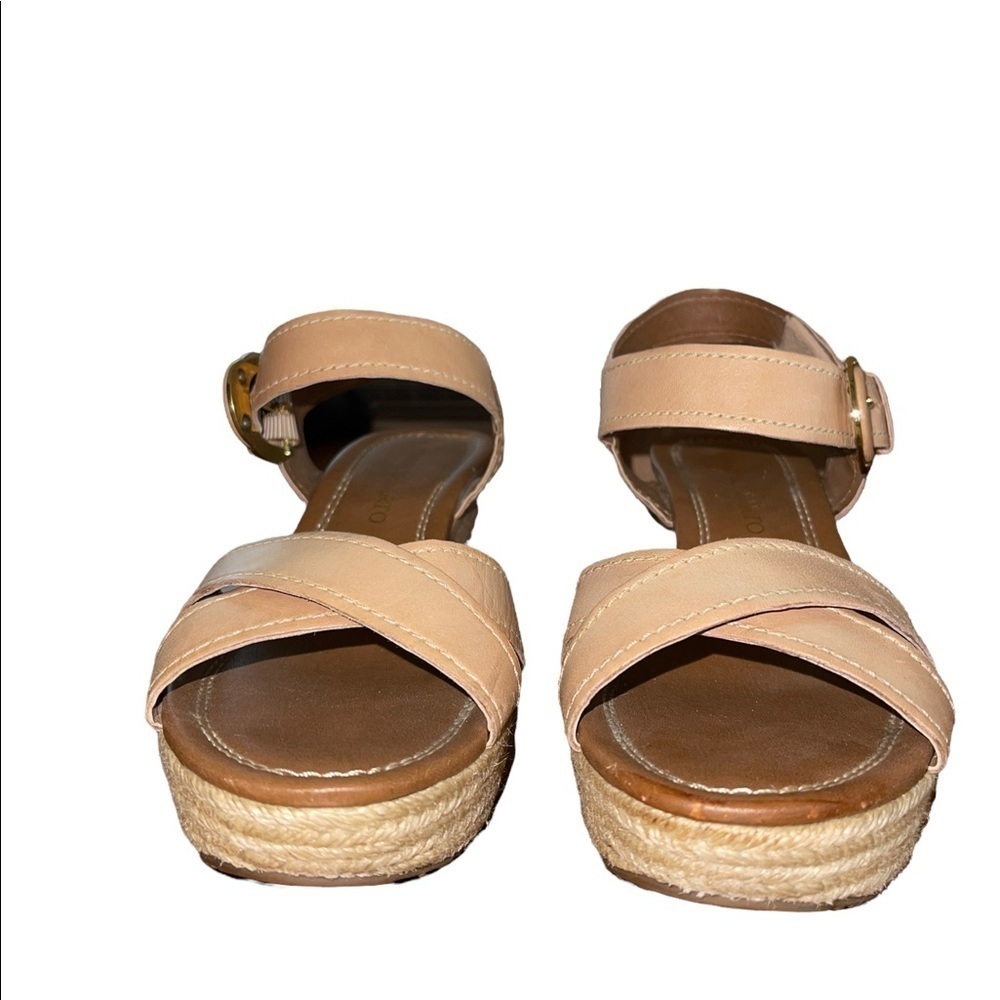 Franco Sarto Wedge Espadrilles. Tan color Size 8 1/2 M - Picture 3 of 13